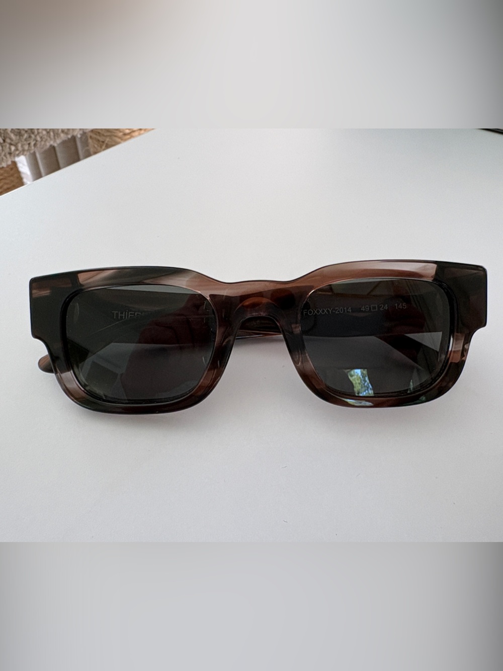 Thierry Lasry Foxxxy Tortoise Brown Square Sunglasses